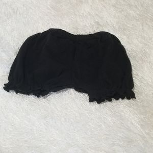 Black diaper cover/shorts